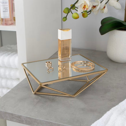 Gold Tray Mirror -Open Box