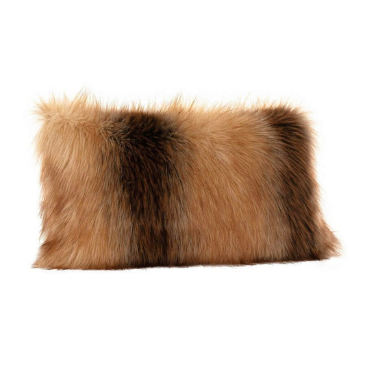 Red Fox Faux Fur 12x24 Pillow *Open Box*