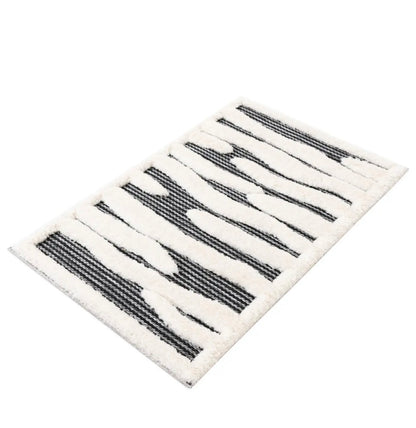 Gray Prismatic Rectangle Rug