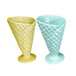 Ceramic Waffle Cone-Yellow