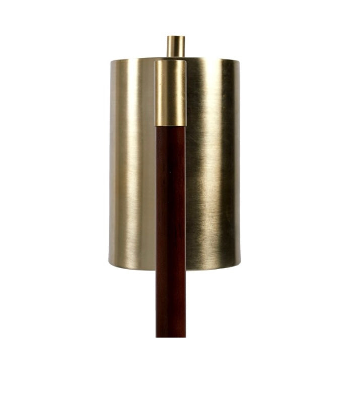 Brass Faux wood Lamp