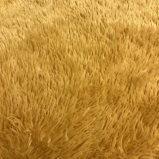 Deep Yellow Fuax Fur Throw