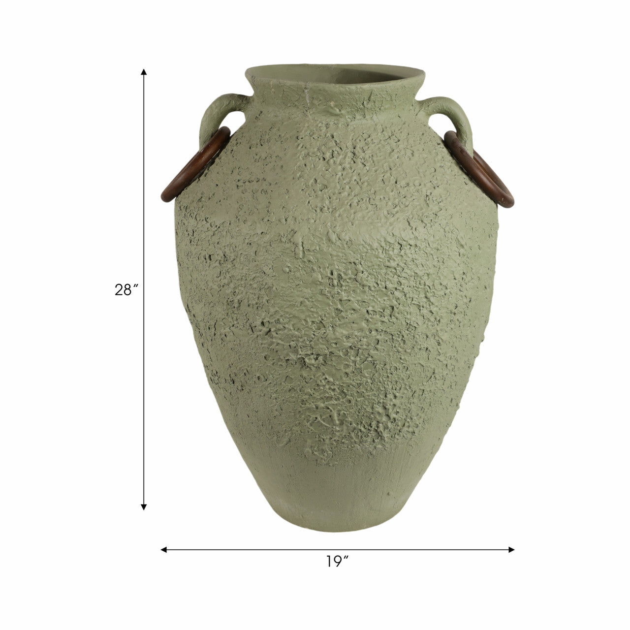 28" Green Ecomix Floor Vase