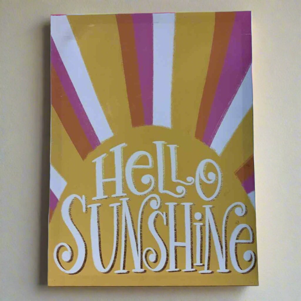 Hello sunshine wall art