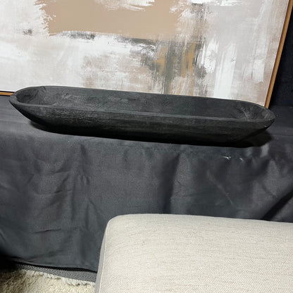 Black Wood Decor Bowl
