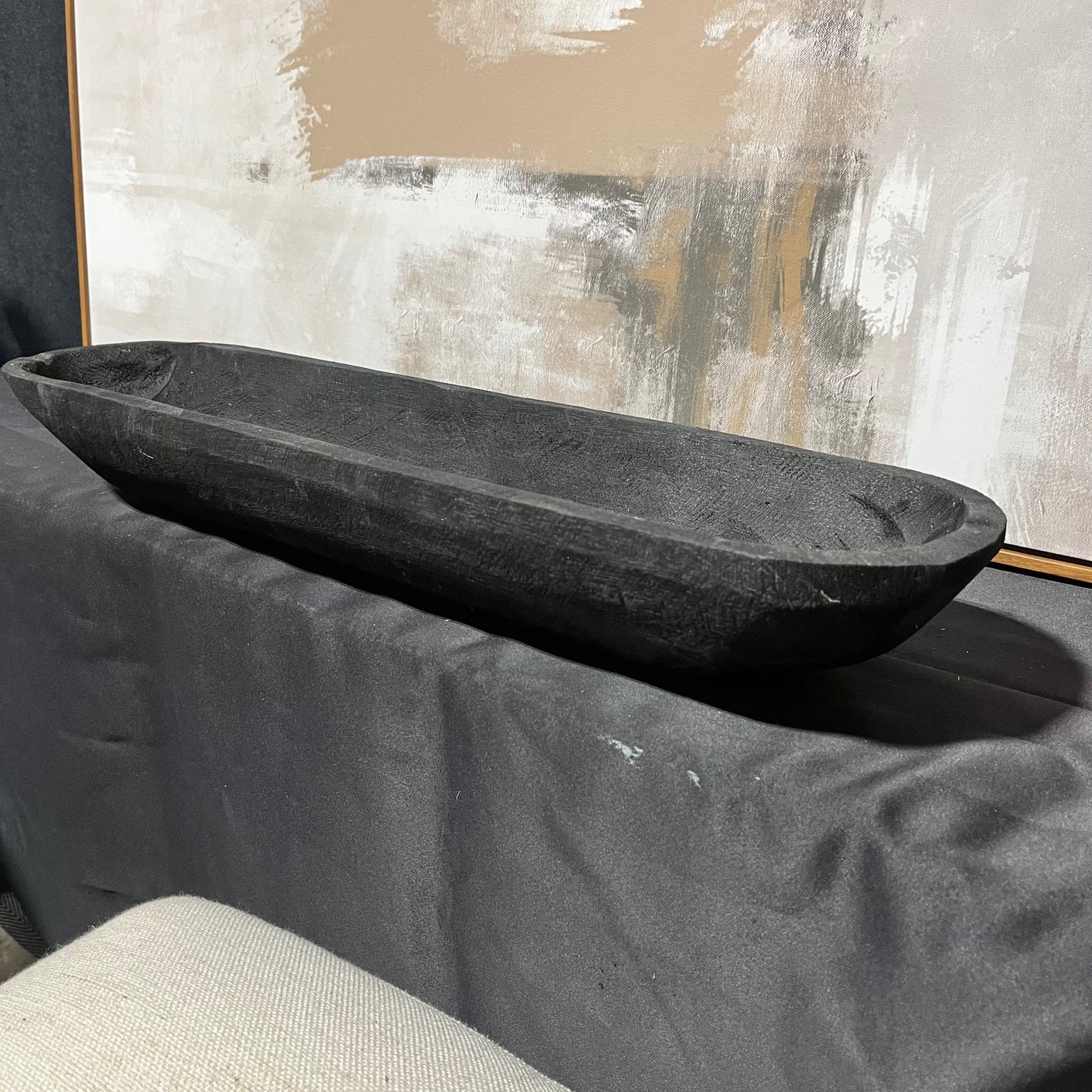 Black Wood Decor Bowl