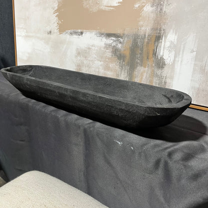 Black Wood Decor Bowl
