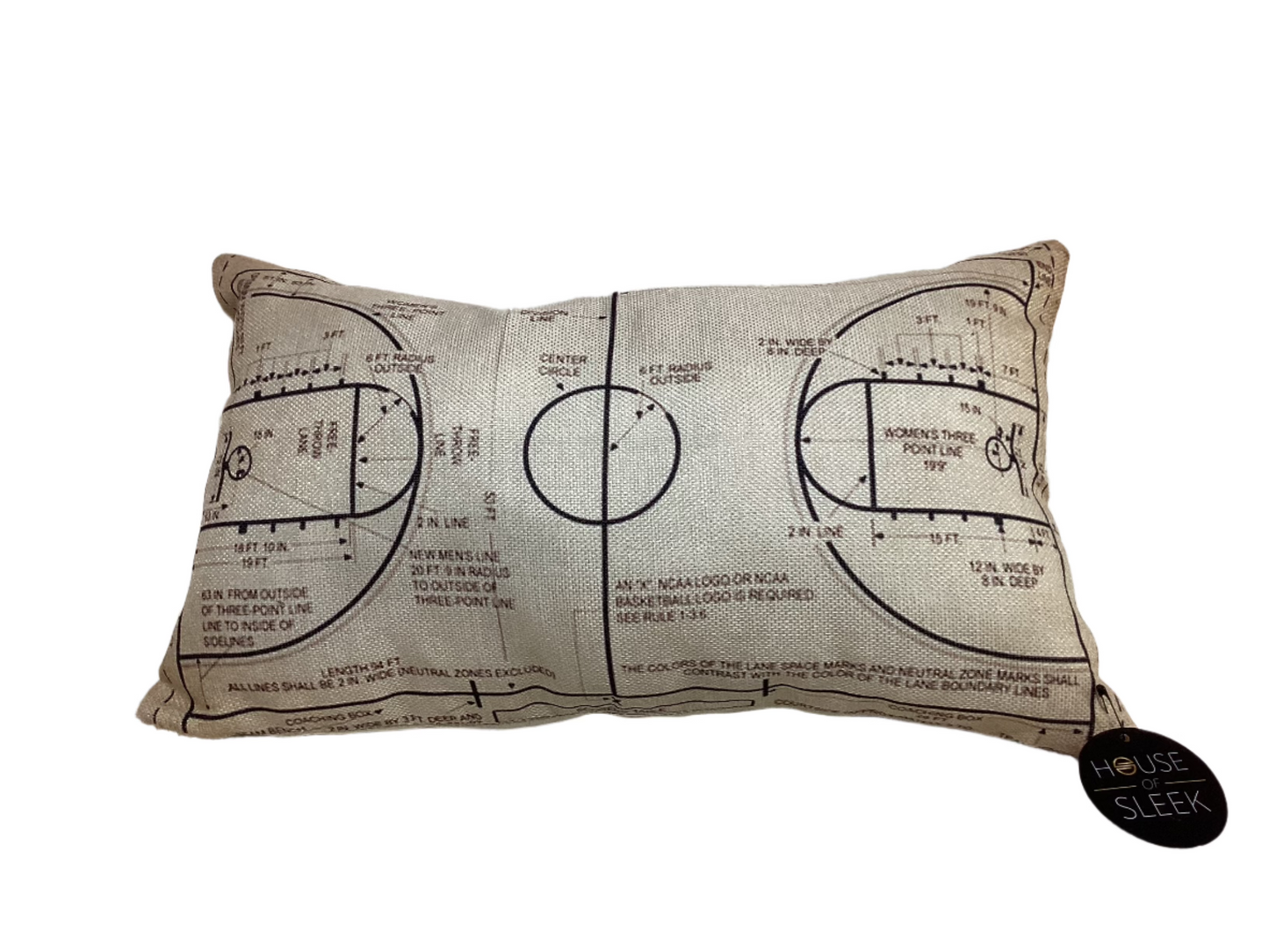 Basketball Court Accent  Pillow