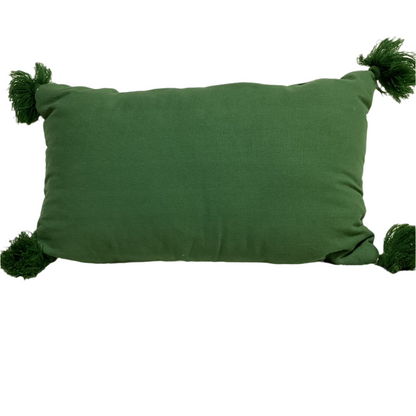 Green Leaf Pattern Pillow