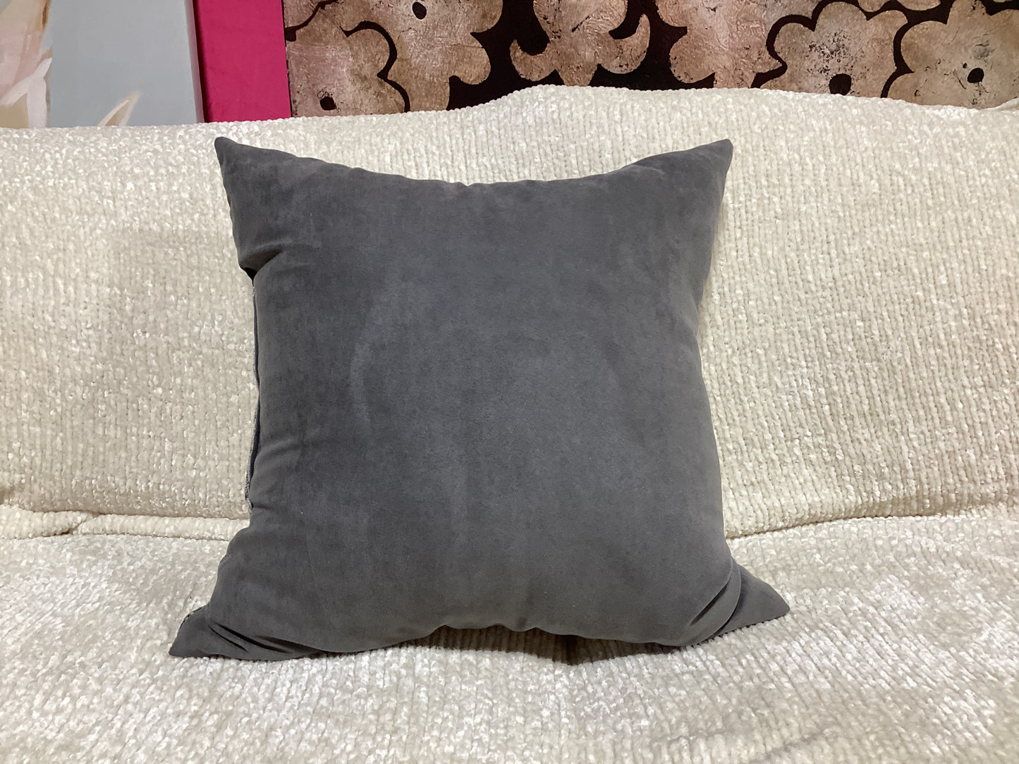 Multi grey colored pillow -open box-