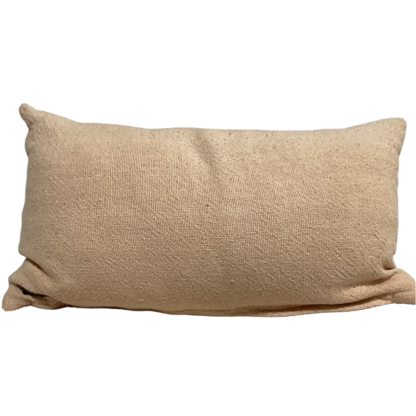 Peach & White Lumbar Pillow