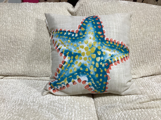 Star fish outdoor pillow-open box-