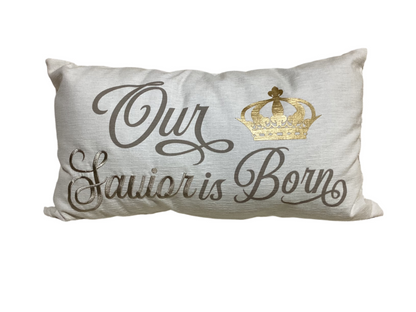 Savior is Born Pillow