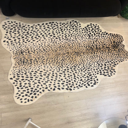 Faux Fur Leopard Rug-OPEN BOX