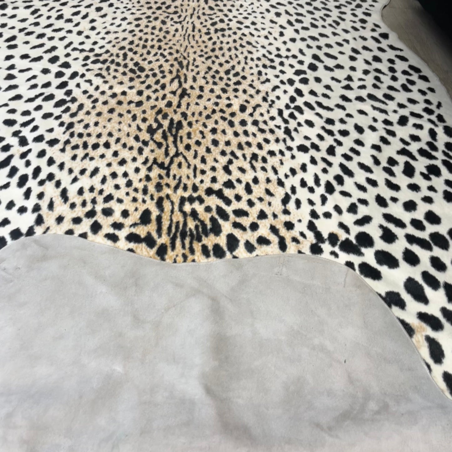 Faux Fur Leopard Rug-OPEN BOX