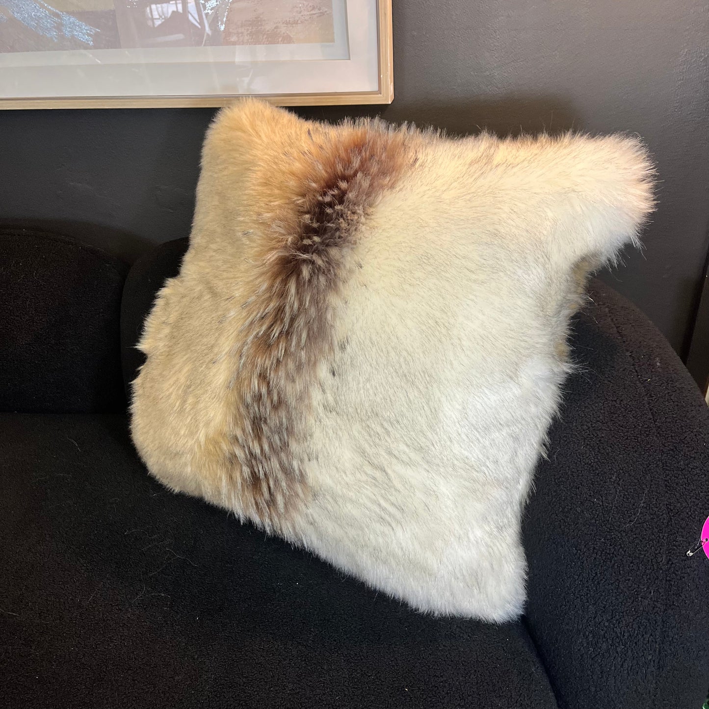 Arctic Fox Faux Fur Pillow