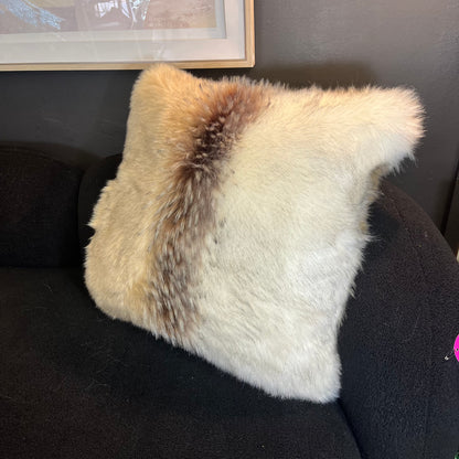 Arctic Fox Faux Fur Pillow