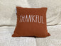 Burnt orange “Thankful” pillow- Open Box