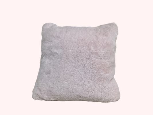 Small baby pink fuzzy pillow -open box-