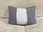 12”x16” grey pillow -open box