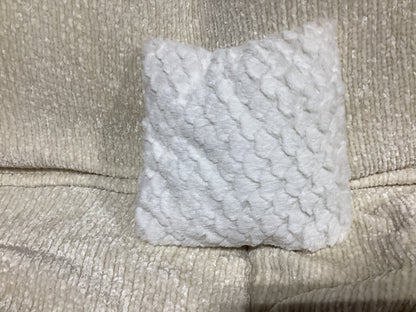 Tiny Fuzzy White Pillow