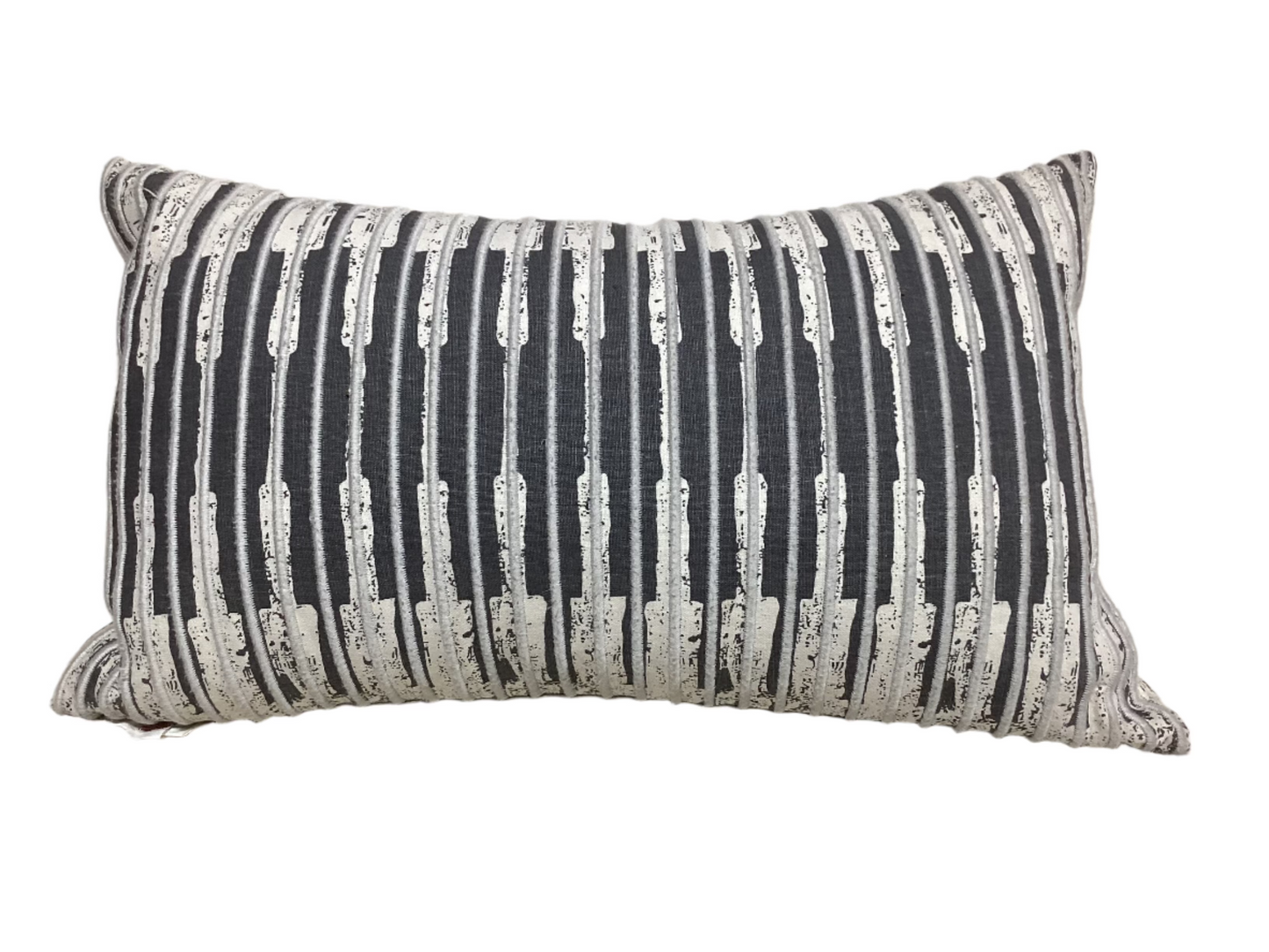 White and Gray decorative pillow