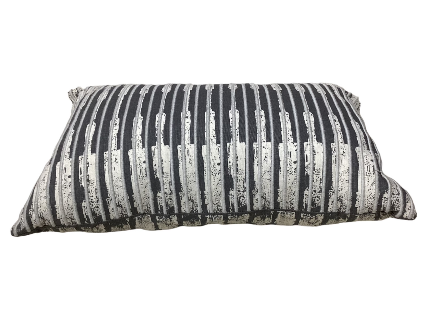 White and Gray decorative pillow