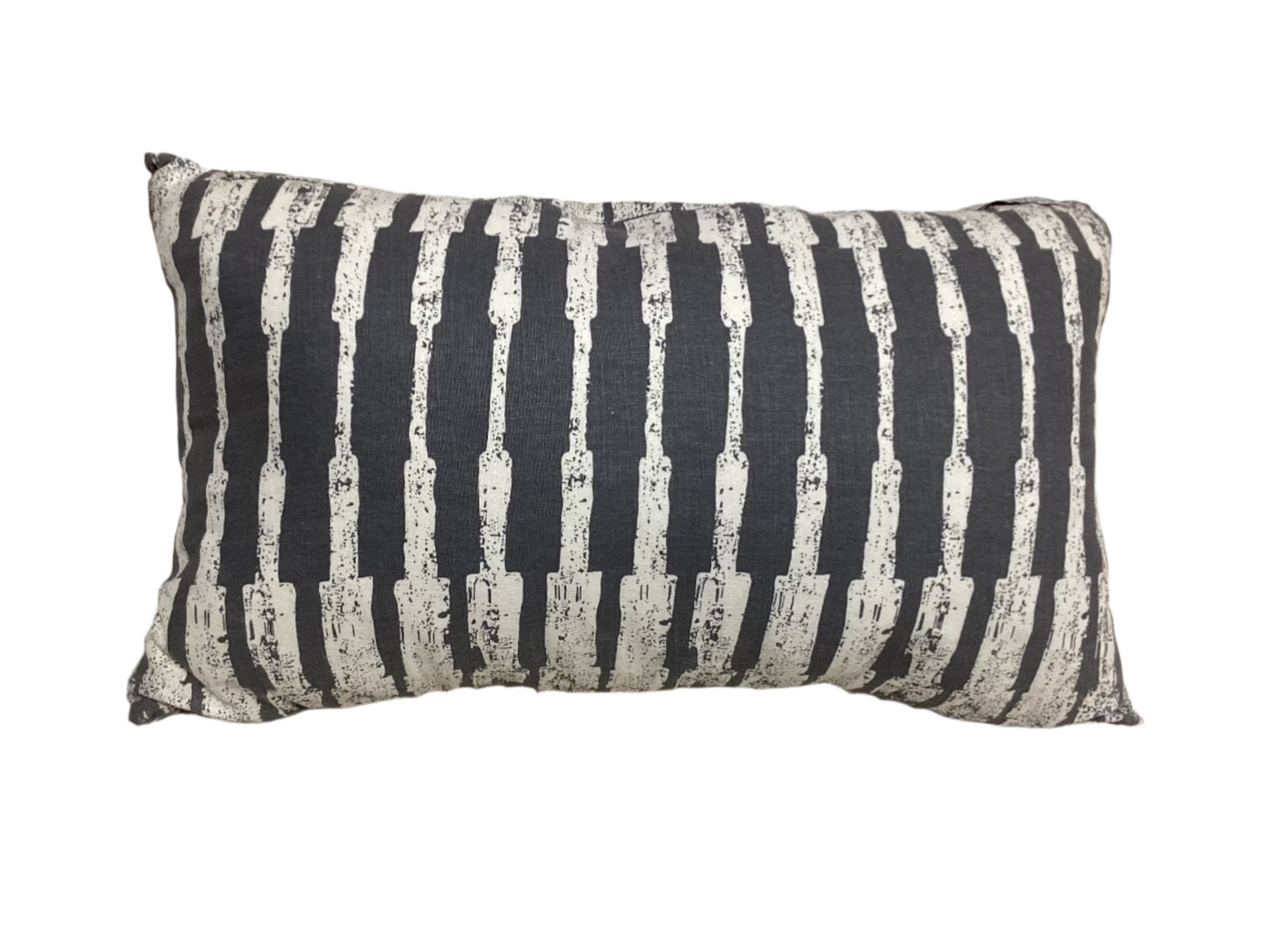 White and Gray decorative pillow