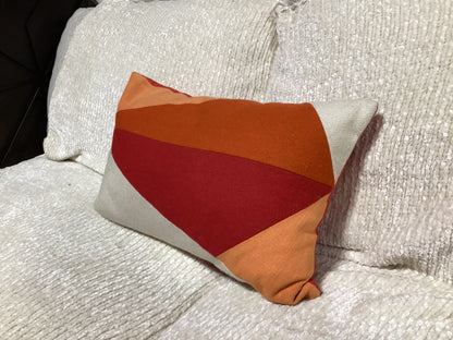 Red & Orange Accent Pillow -Open Box