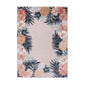 Pink Outdoor Botanical Rectangle Rug (6x9)