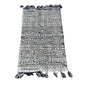 Medallion Jute Blue Patterned Rug (46”x27.5”)- Local Pick Up Only