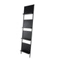 Black Metal Tall 4 Slot Magazine Rack Holder