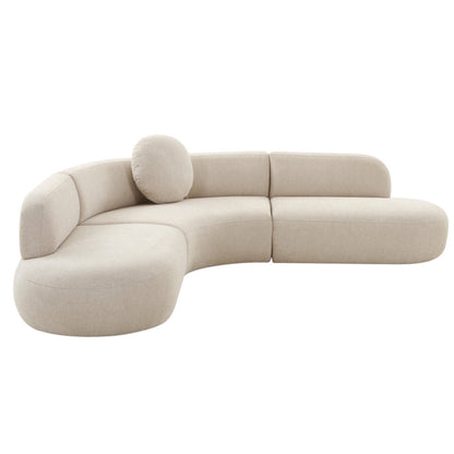 Broohah Beige Linen Sectional