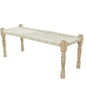 Handmade Woven Chevron Patterned Bench