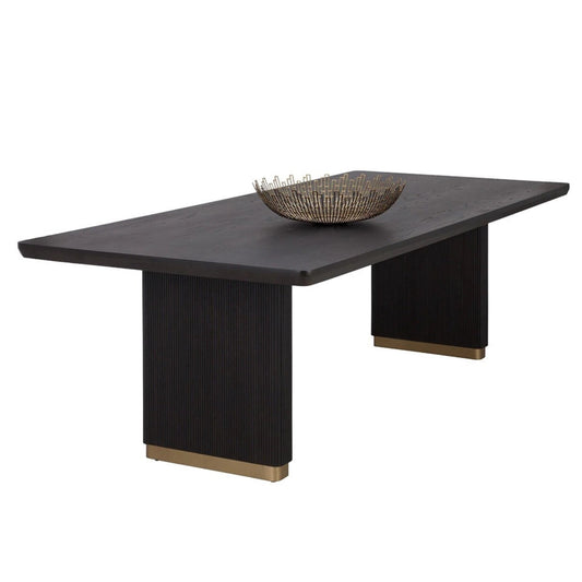 Kalla Dining Table - 96" - Charcoal