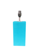 16” Light Blue Leather Lamp(set of 2)