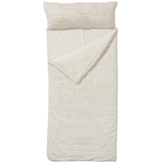 Ivory Faux Fur Sleeping