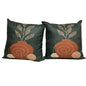 Green pillow vase design 17”x17”-Set of 2