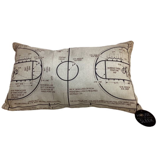 Basketball Court Accent Pillow