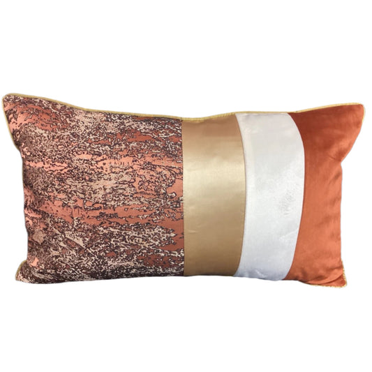 Copper Gold Foil Pillow (12”x20”)