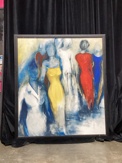 Six Women oil Painting-Open Box