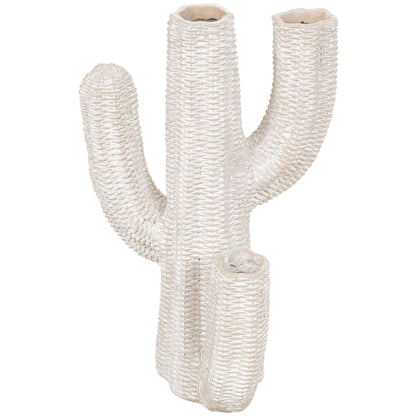 Cream Resin Cactus Planter