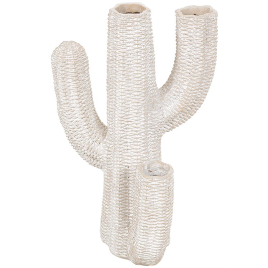 Cream Resin Cactus Planter