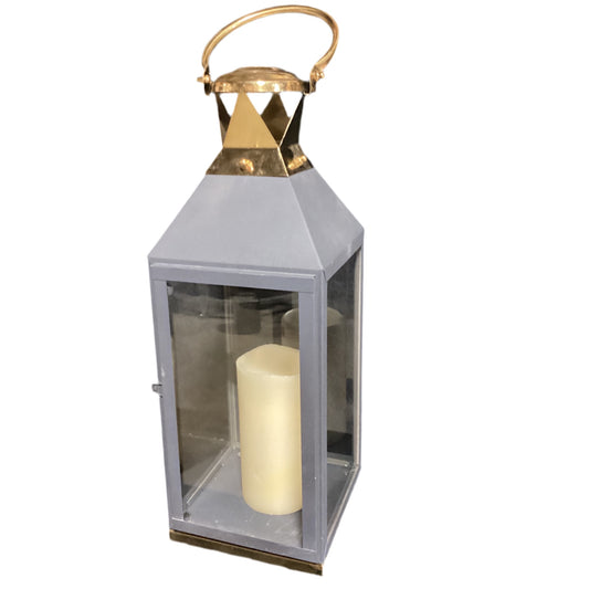 Matte Black Large Lantern Candle holder
