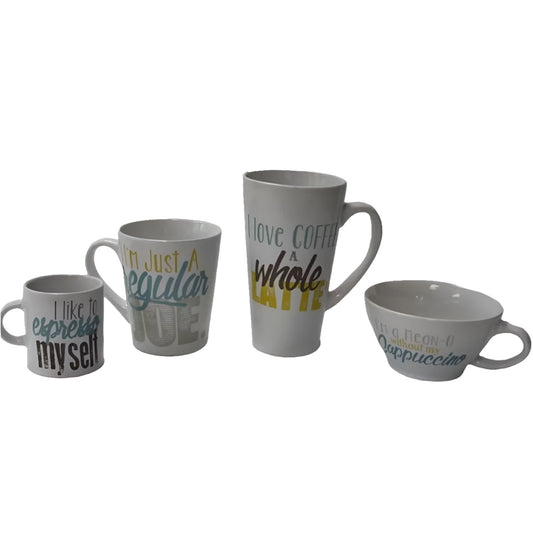 “Love Coffee" Mug Set of 4