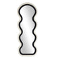 Black Velvet Wavy Wall Mirror