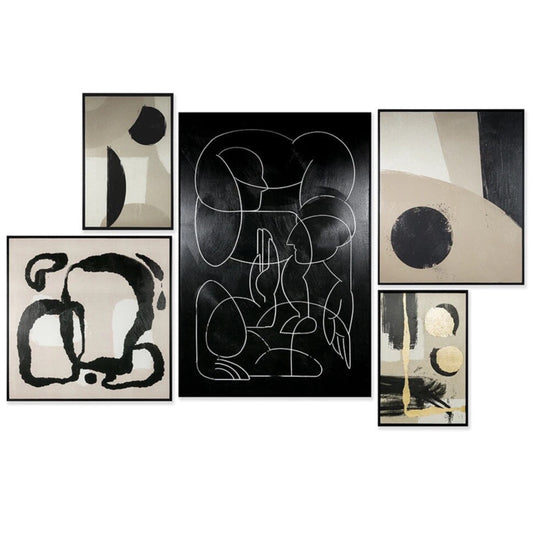 Multiple Lives (set Of 5) - Black Floater Frame