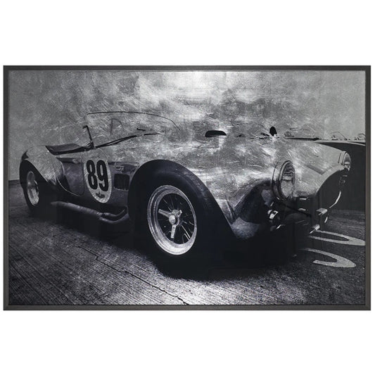 Vintage Cobra 427 Wall Art in Charcoal Frame - 72" X 48"