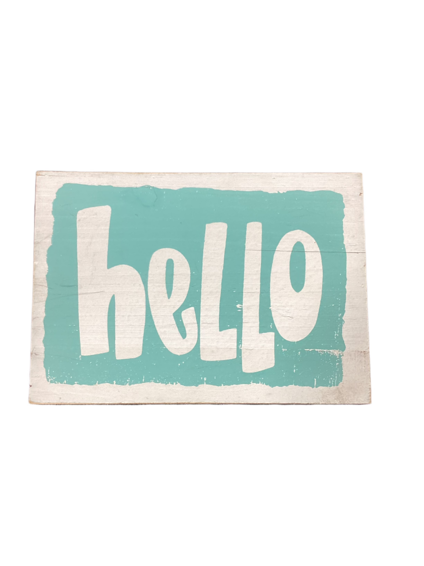 7”x10” “Hello” sign-Open Box