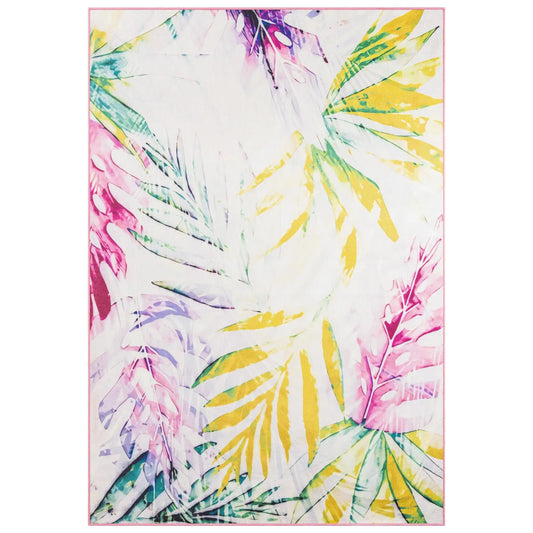 Ivory 6' 1 x 9' Caribbean Outdoor Rectangle Rug